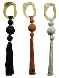 DKD Home Decor Decoración de Pared de Algodón con Bolas Surtida