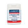 LAMBERTS L-Histidina HCl 500 mg, 30 cápsulas