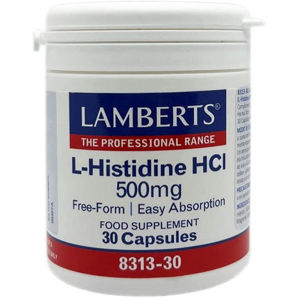 LAMBERTS L-Histidina HCl 500 mg 30 cápsulas LAMBERTS L-Histidina HCl 500 mg 30 cápsulas