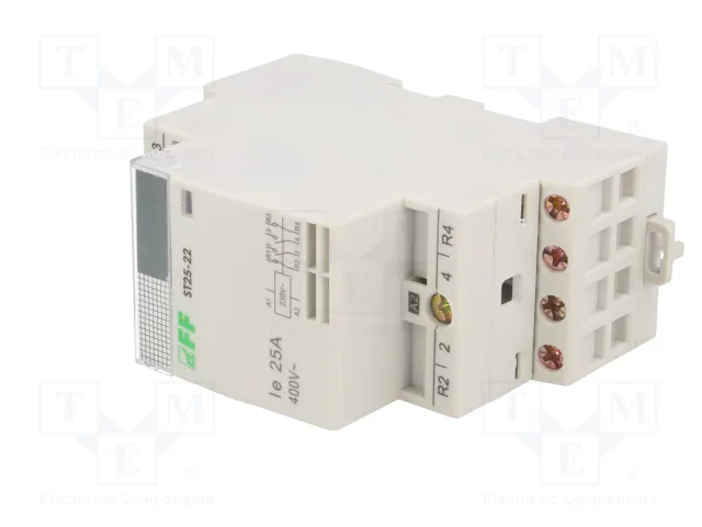 F&F Contactor 4-polar de instalación 25A 230VAC