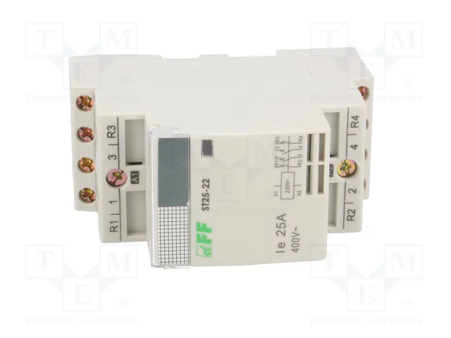F&F Contactor 4-polar de instalación 25A 230VAC