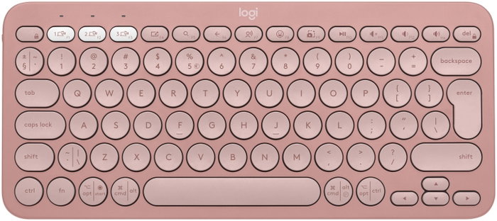 Logitech Pebble Keys 2 K380s Rosa