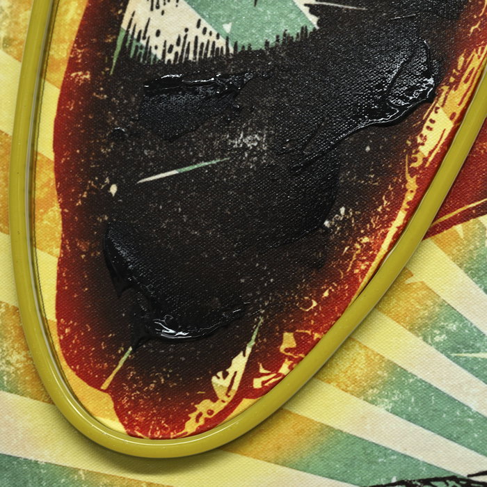 DKD Home Decor Cuadro Lienzo Led Verde Naranja 93 x 63 x 3 cm (2 Unidades)