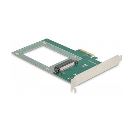 DeLOCK PCIe x4 a 1 x Interno U.2 NVMe SFF-8639 Tarjeta Adaptadora - PCI Express 4.0 para PC - Soporte TRIM, Windows y Linux