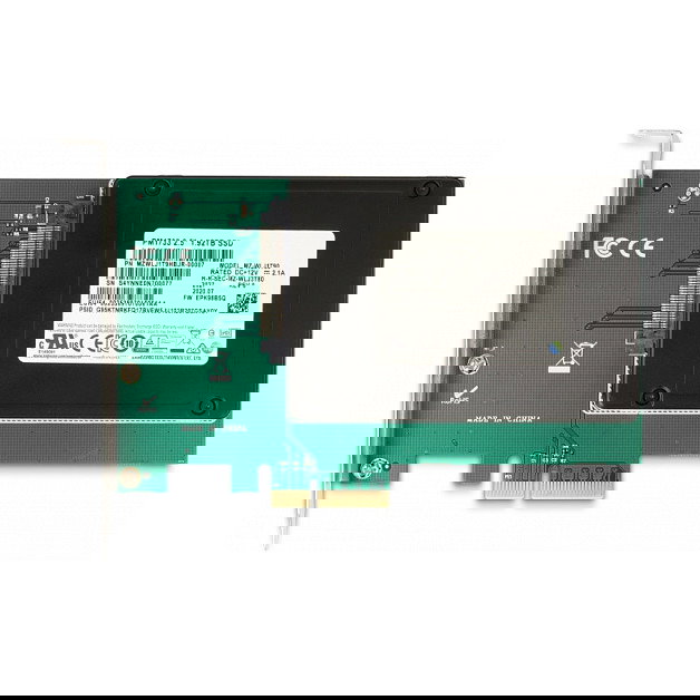 DeLOCK PCIe x4 a 1 x Interno U.2 NVMe SFF-8639 Tarjeta Adaptadora - PCI Express 4.0 para PC - Soporte TRIM, Windows y Linux