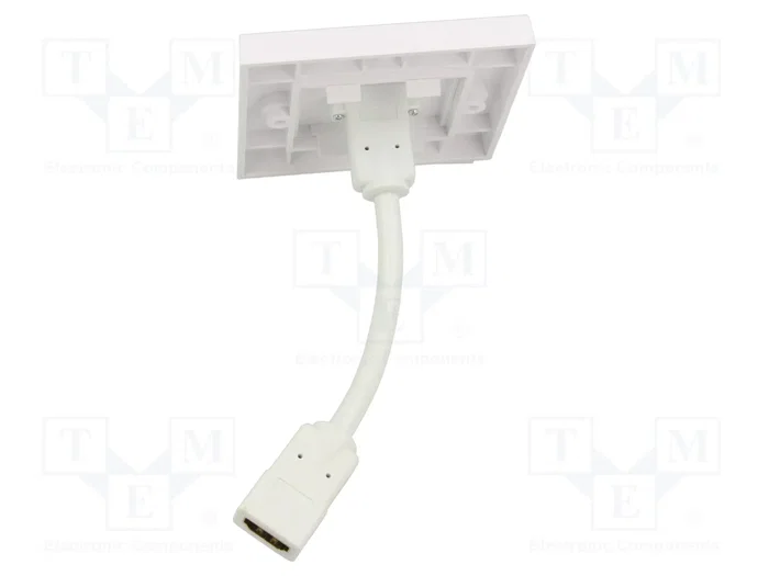 GOOBAY Enchufe de pared blanco con 2 tomas HDMI