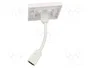 GOOBAY Enchufe de pared blanco con 2 tomas HDMI