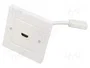 GOOBAY Enchufe de pared blanco con 2 tomas HDMI