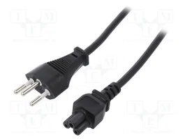 ESPE Cable de alimentación H05VV-F 3x0,75mm2 IEC C5 hembra 1,8m