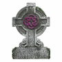 Lápida Cruz Celta Con Relieve Violeta 53x36 cm