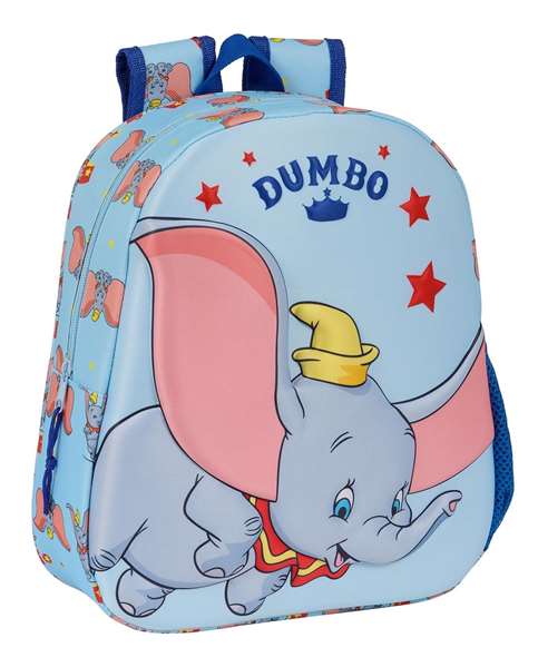 SAFTA Mochila Infantil 3D Dumbo Disney 8,64 L