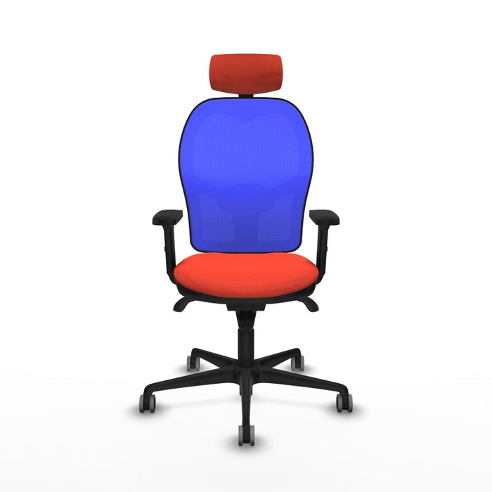PIQUERAS Y CRESPO Silla de oficina Jorquera Naranja y Azul
