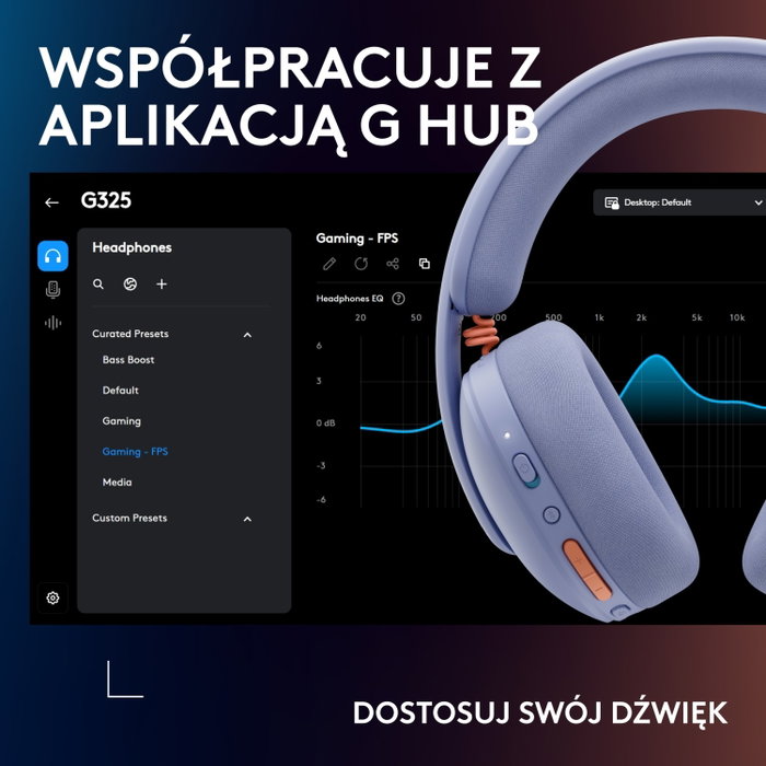 Logitech G325 Auriculares Gaming Inalámbricos Lila Logitech G325 Auriculares Gaming Inalámbricos Lila