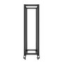 Lanberg OR01-6842-B Armario Rack 42U, Estructura Abierta, Negro, Dimensiones: 600 x 800 mm, Capacidad de Carga: 600 kg