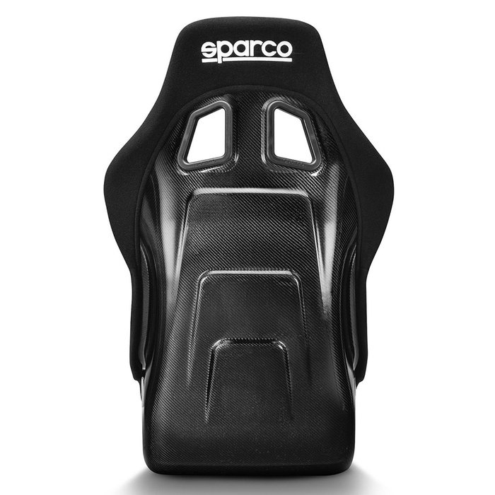 Sparco Asiento Deportivo QRT-C Negro S008025ZNR - Homologación FIA 8855-1999, Peso 6.4 kg, para Competición y Sim Racing