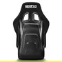 Sparco Asiento Deportivo QRT-C Negro S008025ZNR - Homologación FIA 8855-1999, Peso 6.4 kg, para Competición y Sim Racing