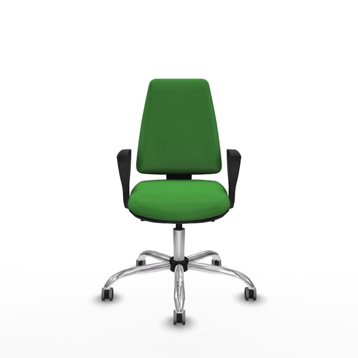 PIQUERAS Y CRESPO Silla de oficina Elche Verde con mecanismo Asincro