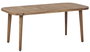 DKD Home Decor Mesa de Comedor para Terraza y Jardín de Teca Marrón Desmontable 90 x 180 x 77 cm para 6-8 Personas