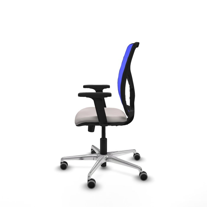 PIQUERAS Y CRESPO Silla de oficina Motilla con mecanismo Sincro, Blanco y Azul PIQUERAS Y CRESPO Silla de oficina Motilla con mecanismo Sincro, Blanco y Azul
