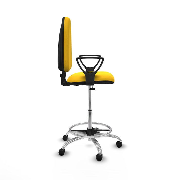 PIQUERAS Y CRESPO Taburete Aýna Amarillo con Mecanismo de Contacto Permanente PIQUERAS Y CRESPO Taburete Aýna Amarillo con Mecanismo de Contacto Permanente