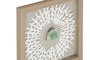 DKD Home Decor Set de 4 Cuadros Enmarcados de Cristal y Papel Mache 22x22 cm