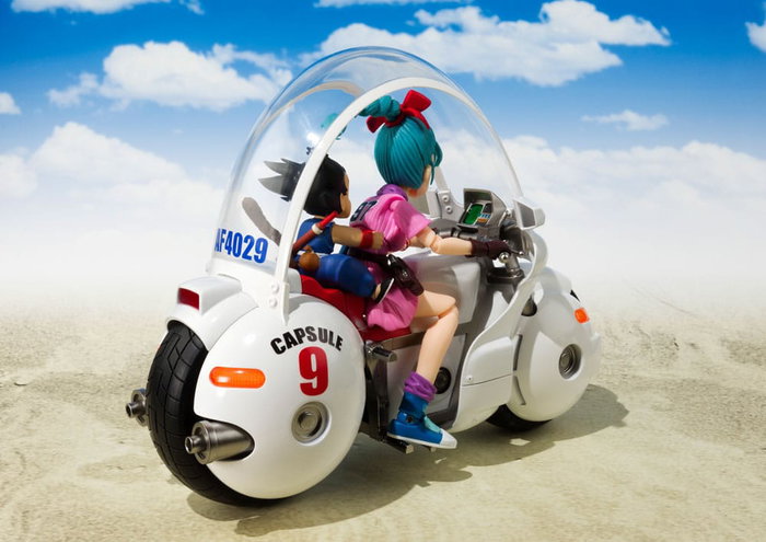 Dragon Ball Vehículo con Figura S.H. Figuarts Bulma's Motorcycle Hoipoi Capsule No. 9 17 cm