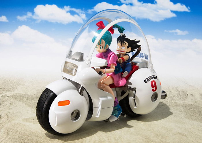 Dragon Ball Vehículo con Figura S.H. Figuarts Bulma's Motorcycle Hoipoi Capsule No. 9 17 cm