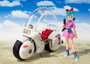 Dragon Ball Vehículo con Figura S.H. Figuarts Bulma's Motorcycle Hoipoi Capsule No. 9 17 cm