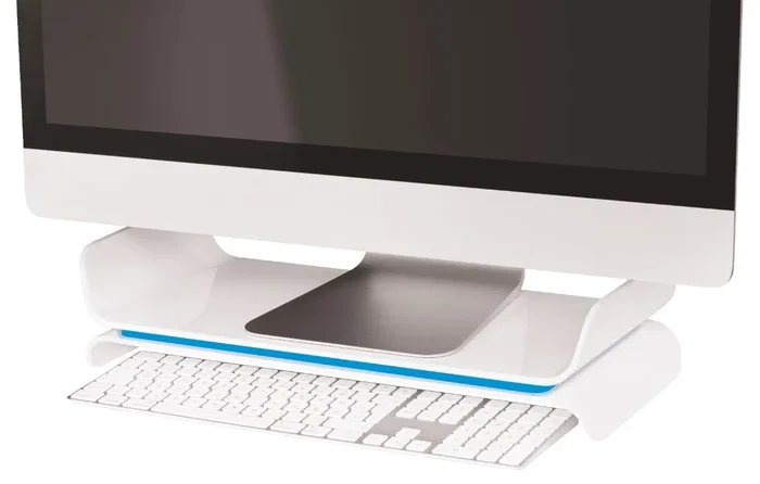 LEITZ Monitorständer Ergo WOW blanco, azul LEITZ Monitorständer Ergo WOW blanco, azul