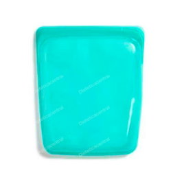 Stasher Bolsa de Silicona Reutilizable Grande para Almacenamiento, Color Aqua, Capacidad 1893 ml, Apto Horno, Congelador y Lavavajillas