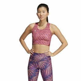 Camiseta de Manga Corta Hombre Adidas Adizero X Farm Granate