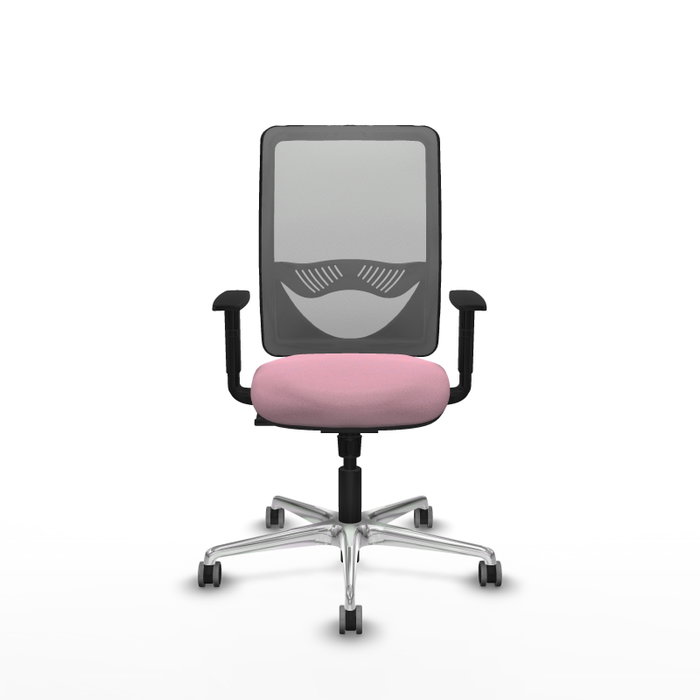 PIQUERAS Y CRESPO Silla de oficina Zulema Rosa y Gris con mecanismo Sincro PIQUERAS Y CRESPO Silla de oficina Zulema Rosa y Gris con mecanismo Sincro