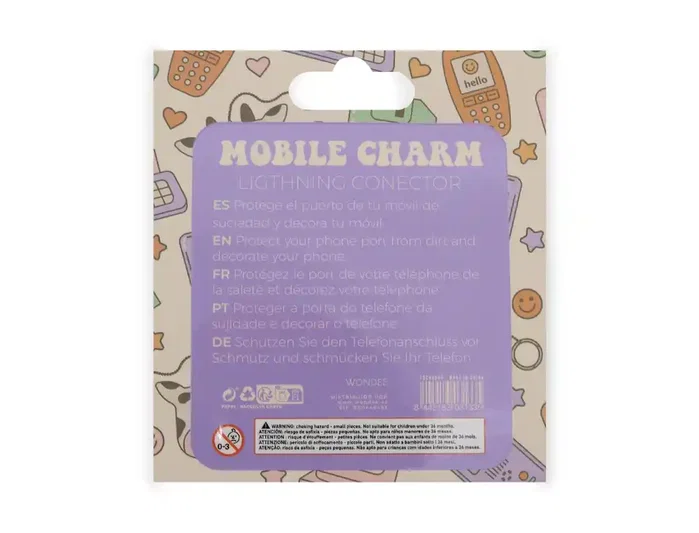 Wondee Colgante charm para movil funny lightning panda Wondee Colgante charm para movil funny lightning panda