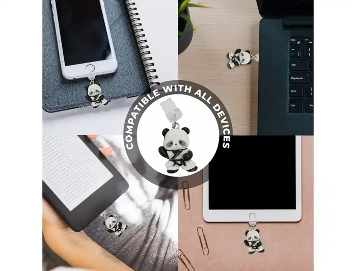 Wondee Colgante charm para movil funny lightning panda Wondee Colgante charm para movil funny lightning panda