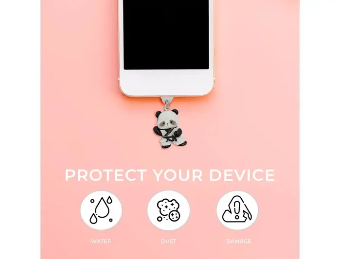 Wondee Colgante charm para movil funny lightning panda Wondee Colgante charm para movil funny lightning panda