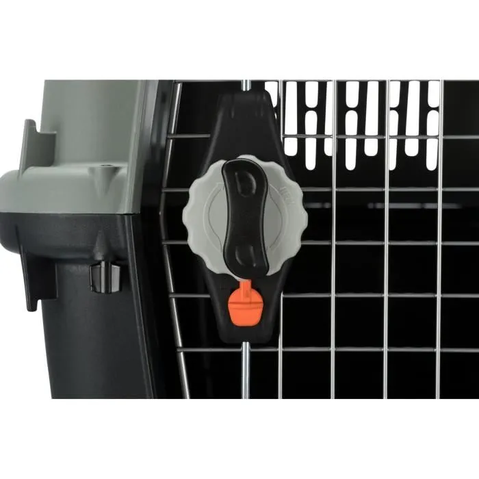 Trixie 4011905398938 Caja de transporte Giona 5 M: 60 x 61 x 81 cm - Antracita y gris verdoso