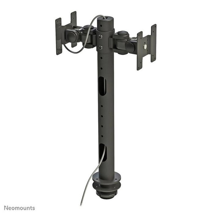 Neomounts FPMA-D050DBLACK - Brazo de Monitor Dual de Sobremesa, Montaje por Agujero, 2 Pantallas 10-30", Hasta 10 kg, VESA 75x75-100x100, Inclinación, Rotación y Giro 360°, Negro Neomounts FPMA-D050DBLACK - Brazo de Monitor Dual de Sobremesa, Montaje por Agujero, 2 Pantallas 10-30", Hasta 10 kg, VESA 75x75-100x100, Inclinación, Rotación y Giro 360°, Negro