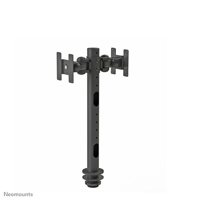 Neomounts FPMA-D050DBLACK - Brazo de Monitor Dual de Sobremesa, Montaje por Agujero, 2 Pantallas 10-30", Hasta 10 kg, VESA 75x75-100x100, Inclinación, Rotación y Giro 360°, Negro Neomounts FPMA-D050DBLACK - Brazo de Monitor Dual de Sobremesa, Montaje por Agujero, 2 Pantallas 10-30", Hasta 10 kg, VESA 75x75-100x100, Inclinación, Rotación y Giro 360°, Negro