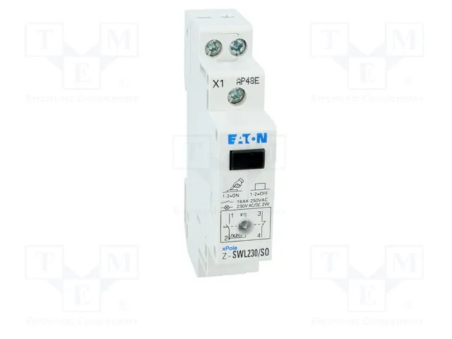 EATON ELECTRIC Interruptor de botón Z-SW Negro con LED EATON ELECTRIC Interruptor de botón Z-SW Negro con LED