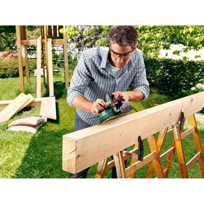 Bosch Cepilladora PHO 2000 - Potencia 680 W, Grosor Viruta 2 mm, Ancho Cepillado 82 mm