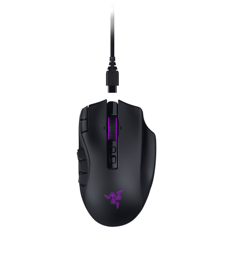 Razer Naga V3 Pro Ratón de Juego Inalámbrico Negro