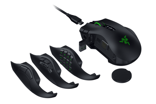 Razer Naga V3 Pro Ratón de Juego Inalámbrico Negro