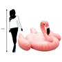 Jet Lag Flotador Gigante Flamenco con Asas 188x178x120 cm para Playa y Piscina