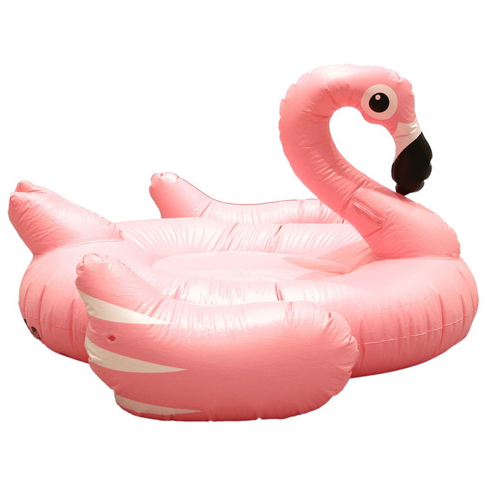 Jet Lag Flotador Gigante Flamenco con Asas 188x178x120 cm para Playa y Piscina