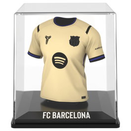 FANCOLLEX Figura Mini Camiseta FC Barcelona de Vinilo y Plástico Biodegradable - Estuche Incluido (9.5cm)