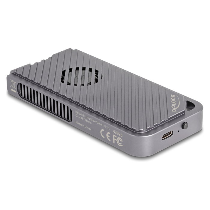 DeLOCK 42025 Carcasa externa para SSD M.2 NVMe con LED y ventilador DeLOCK 42025 Carcasa externa para SSD M.2 NVMe con LED y ventilador