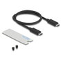 DeLOCK 42025 Carcasa externa para SSD M.2 NVMe con LED y ventilador