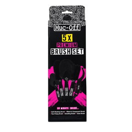 Muc-Off Set de cepillos sinterizados de nylon con zonas de goma para limpieza segura de ruedas y componentes - Taller y Mantenimiento