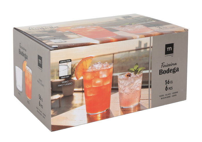 La Mediterranea Vaso Sidra Finissima Bodega Edición Especial 56 cl Modelo Md (24 Unidades)