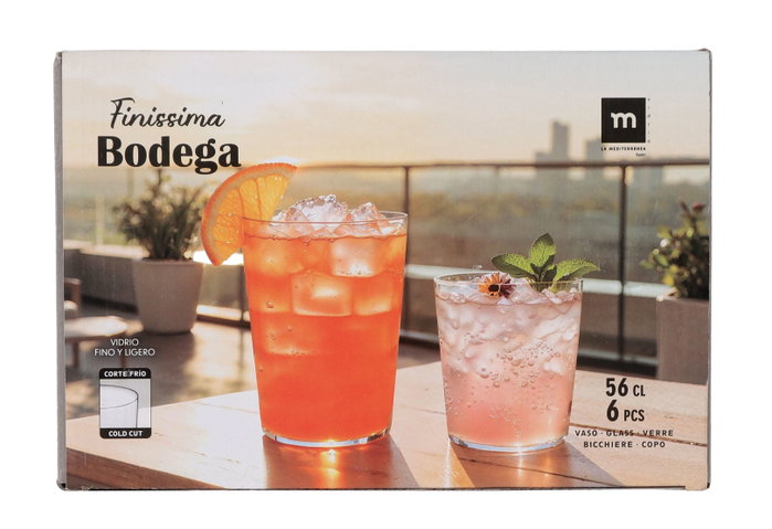 La Mediterranea Vaso Sidra Finissima Bodega Edición Especial 56 cl Modelo Md (24 Unidades) La Mediterranea Vaso Sidra Finissima Bodega Edición Especial 56 cl Modelo Md (24 Unidades)